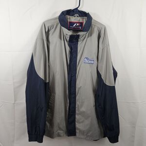 Vintage New England Patriots Pro Player Windbreaker Jacket Size Large Korea